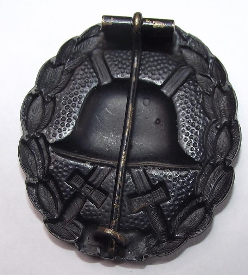 WW1 Imperial Black Wound Badge. Otto Schikle.