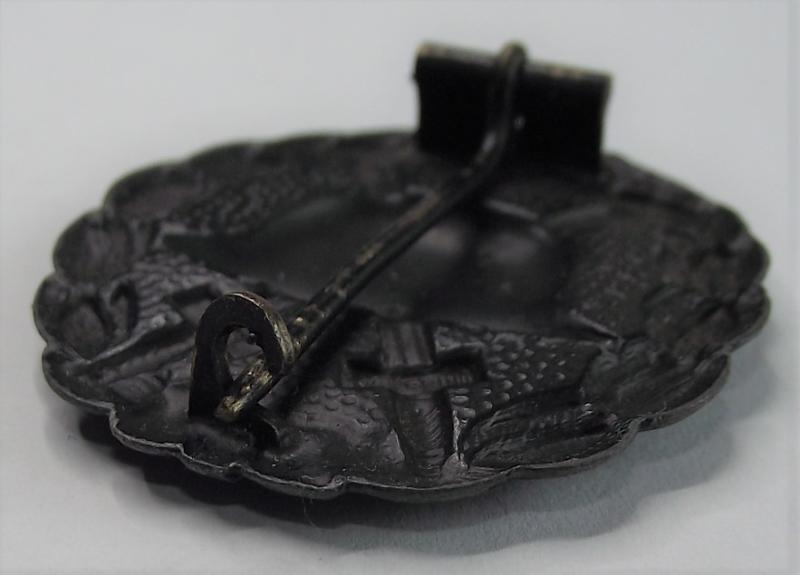 WW1 Imperial Black Wound Badge. Otto Schikle.