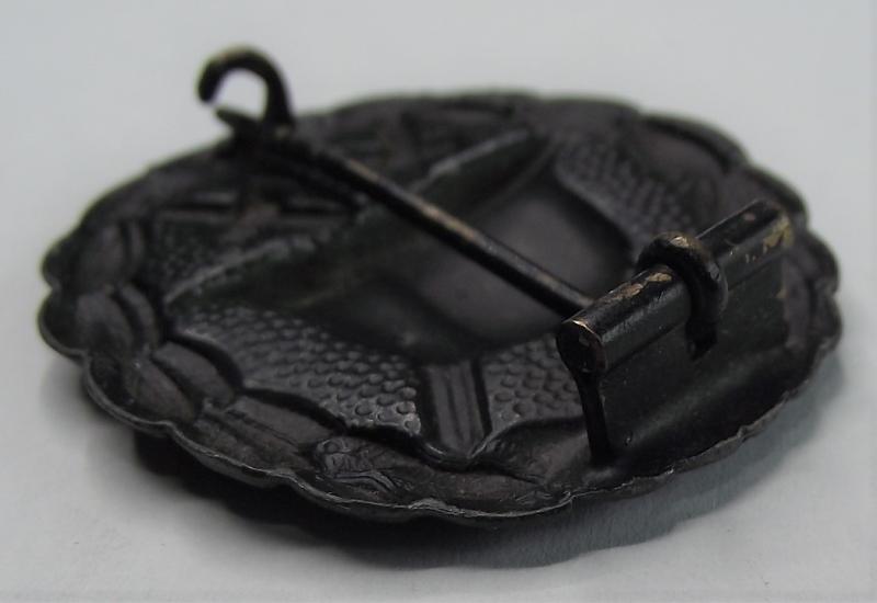 WW1 Imperial Black Wound Badge. Otto Schikle.