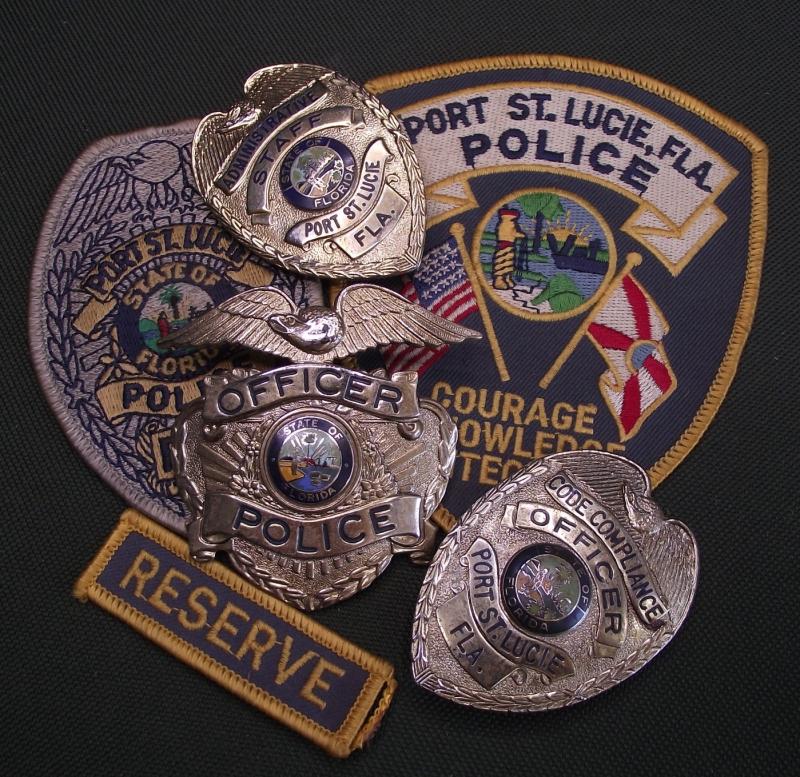 U.S. State of Florida, Port St.Lucie Badges and Insignia.