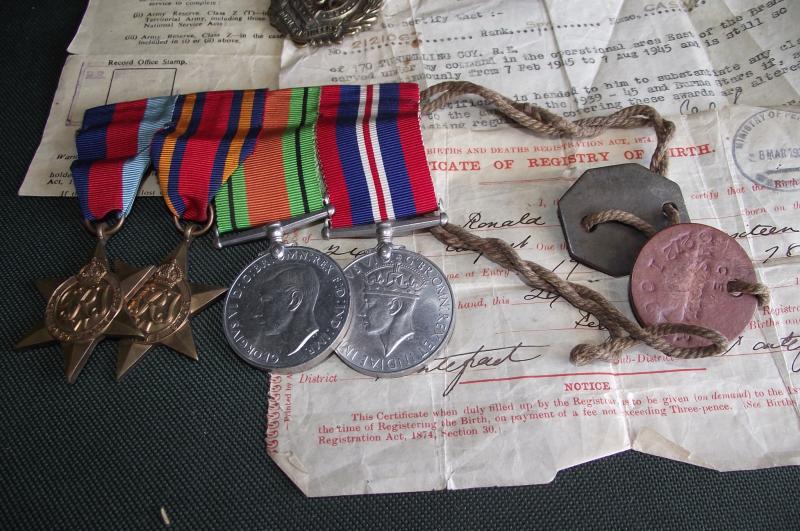 Burma Medal Grouping. 170 Tunnelling Coy, Royal Engineers.