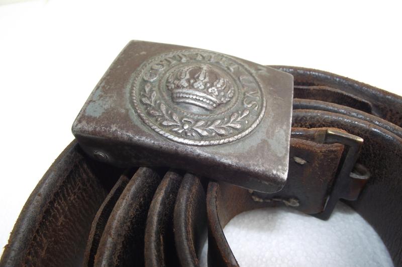 WW1 Prussian Buckle and Leather Belt.