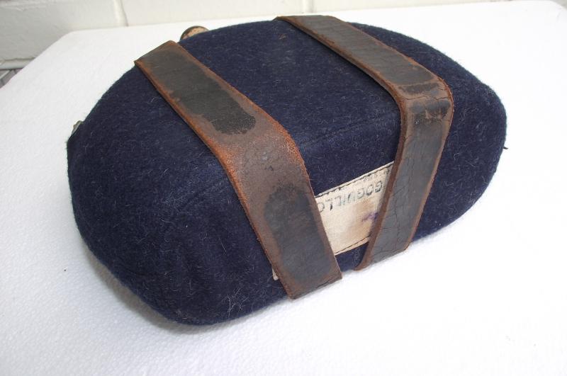 WW2 Named French Water Bottle and Carry Strap.