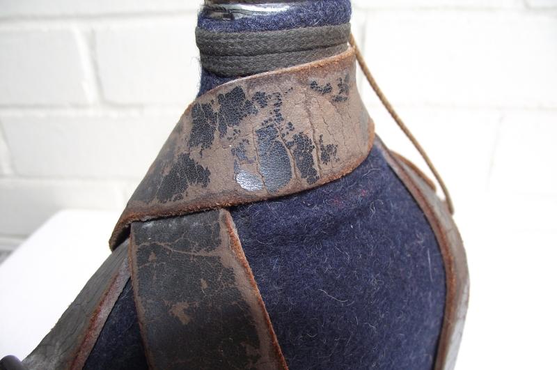 WW2 Named French Water Bottle and Carry Strap.