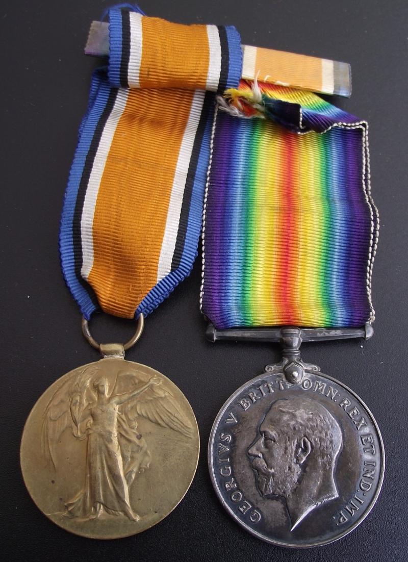 WW1 British Medal Pair.