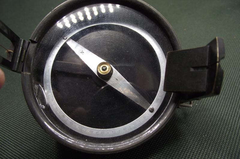 Victorian Elliot Brothers Prismatic Compass. Indian Army.
