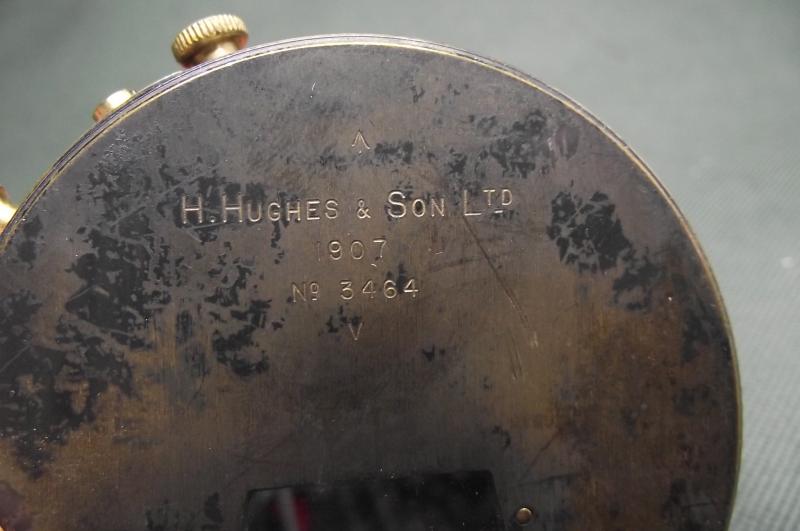 Cased British 1907 Dated' ''Service Pattern'' Military Clinometer. H.Hughes.