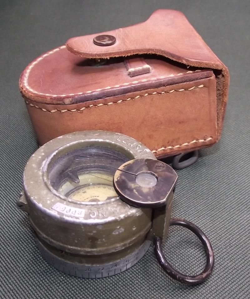 U.S. Military M1938 Lensmatic Compass and Leather Case.