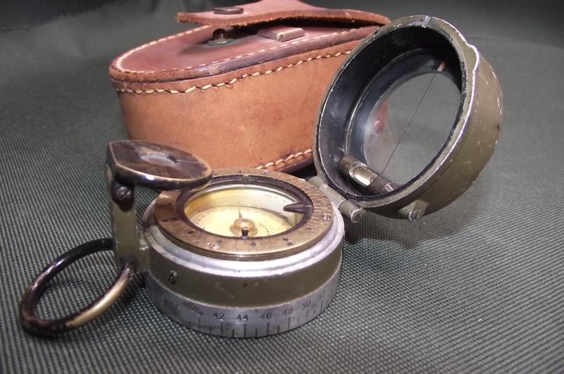 U.S. Military M1938 Lensmatic Compass and Leather Case.