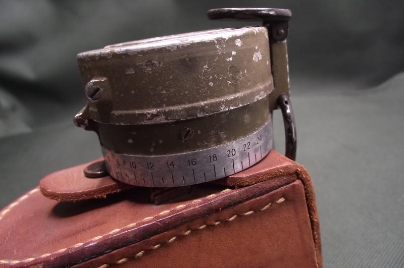 U.S. Military M1938 Lensmatic Compass and Leather Case.