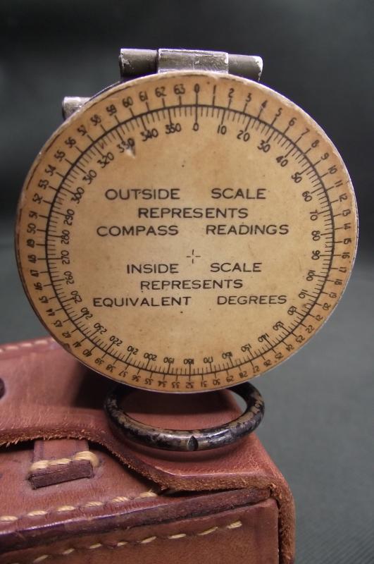 U.S. Military M1938 Lensmatic Compass and Leather Case.