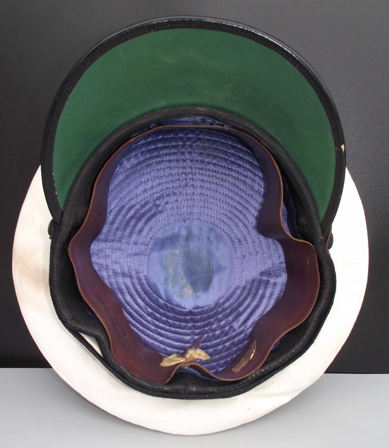 WW2 Royal Navy Captains Blue Cap and White Top.
