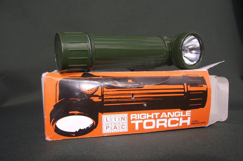 Boxed LINPAC Right Angle Torch. 144 Parachute Field Ambulance Lot.
