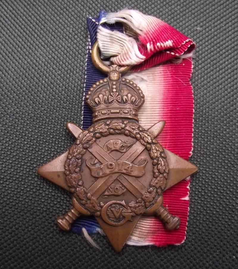 WW1 British 1914 Mons Star Medal. 6TH Welsh Regiment.