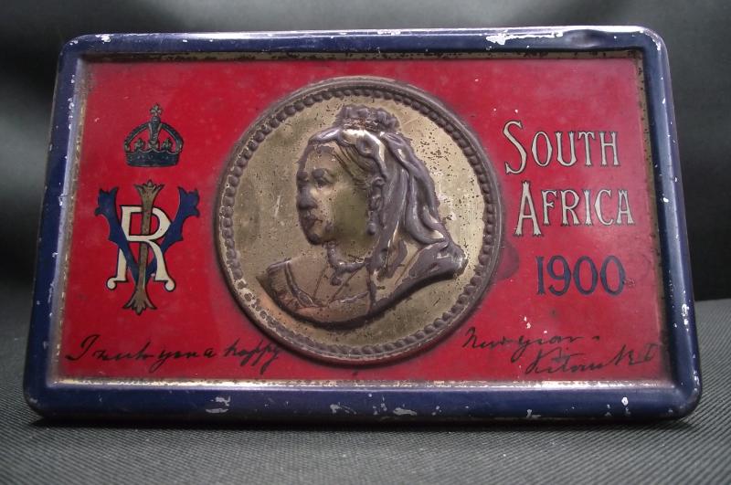 PRICE REDUCED! Boer War Chocolate Tin with Contents. Rowntrees.