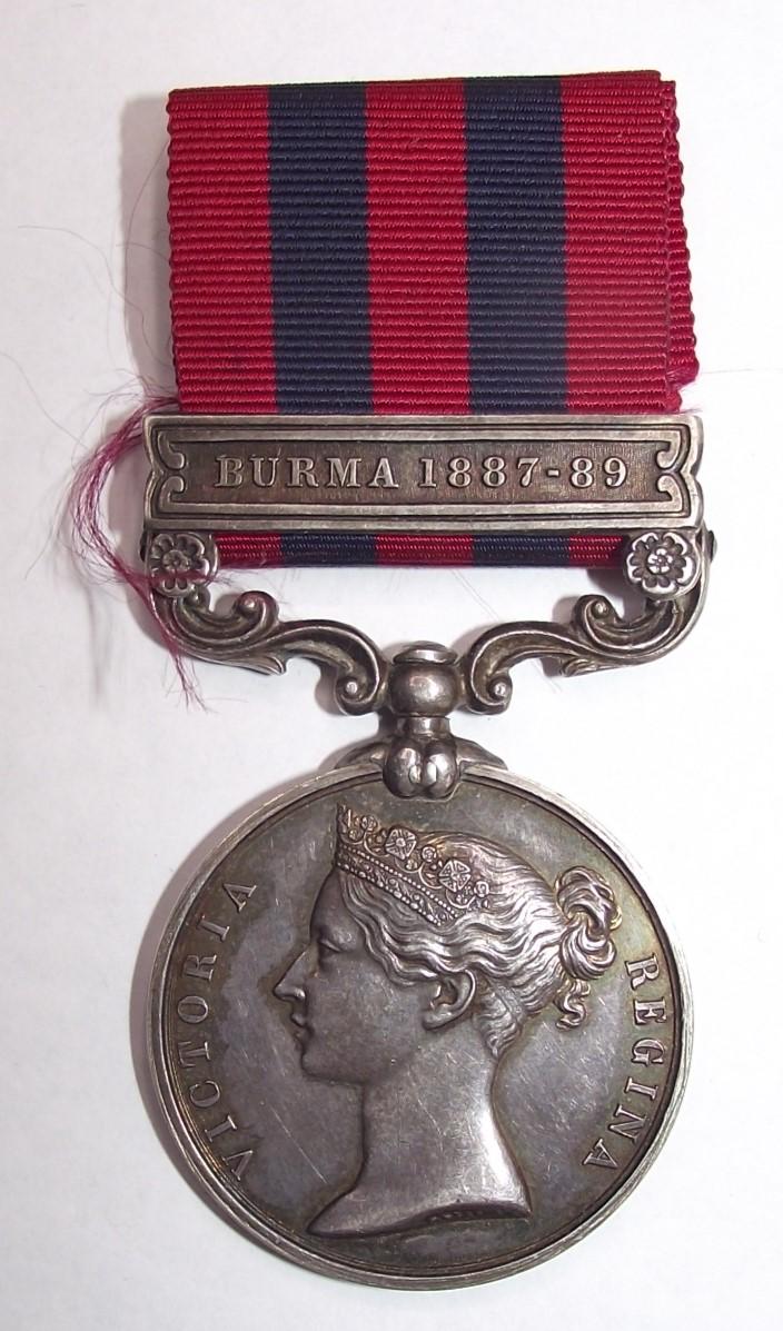 PRICE REDUCED! Indian General Service Medal. Burma. 1st Battalion Hampshire Regiment.