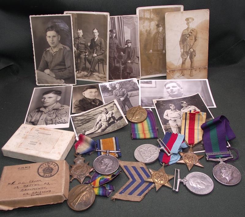 WW1/WW2 Family Medal Group. Bridgend, South Wales.