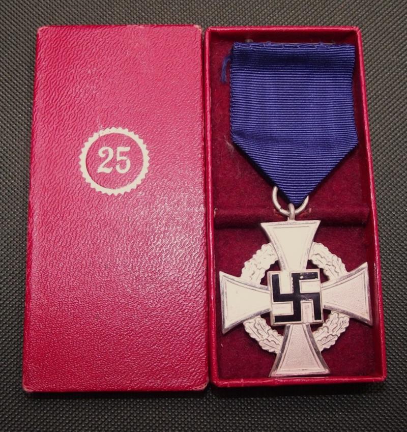 Boxed 25 Year Faithfull Service Medal.