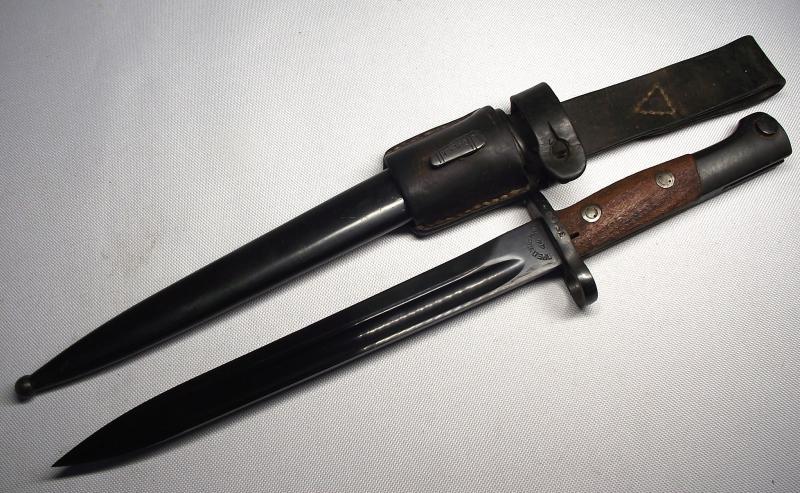 Yugoslavian M1948 Bayonet and Frog. Matching Numbers.