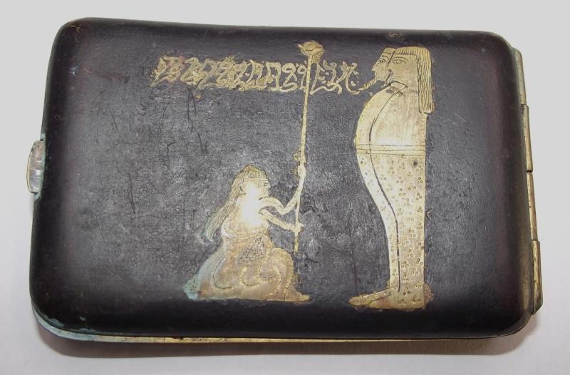 Dorset Yeomanry Victory Medal and Souvenir Egypt Cigarette Case.