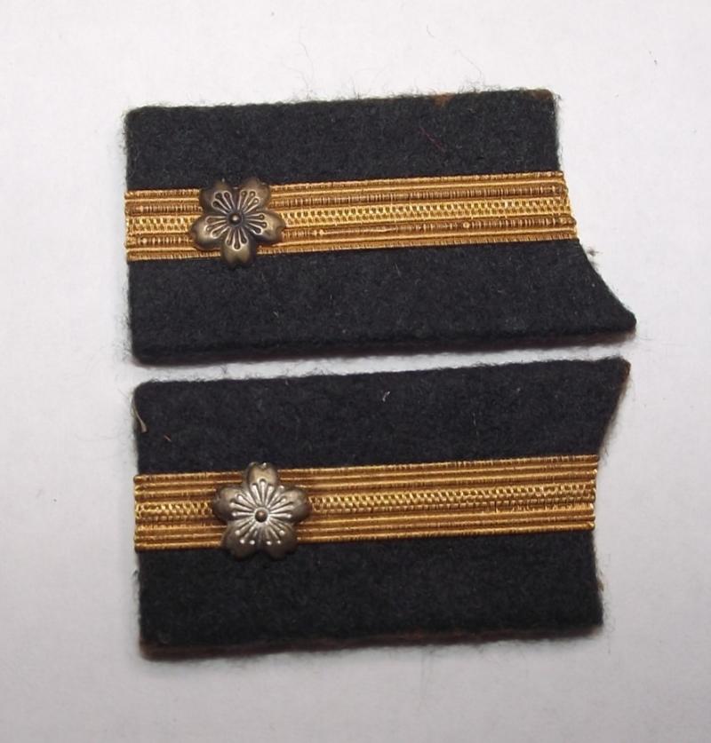 WW2 Japanese Naval Ensign Collar Rank Insignia.