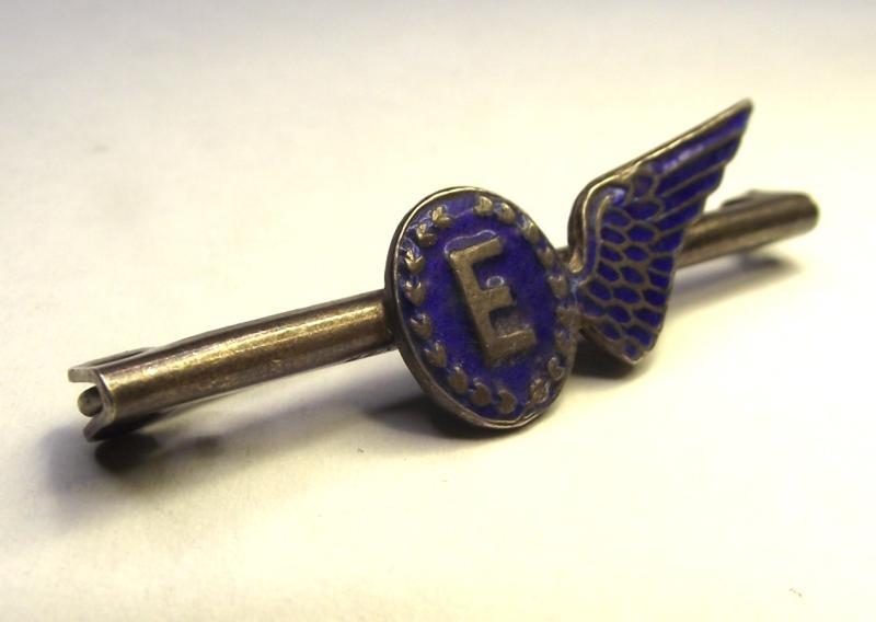 RAF Flight Engineers Silver Sweetheart Badge.