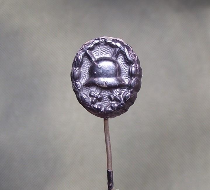 WW1 German Stick Pin. Black Wound Badge.