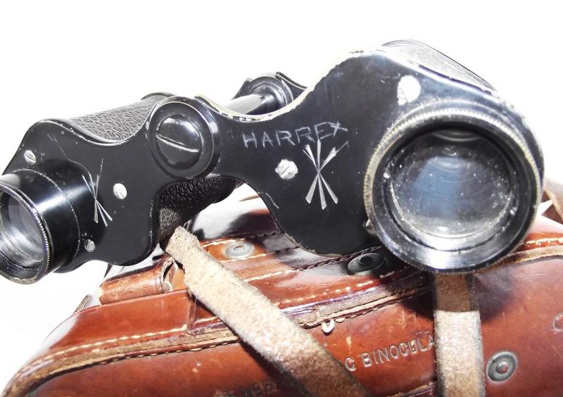 British Named 1918 Dated Binoculars and Matching Case.