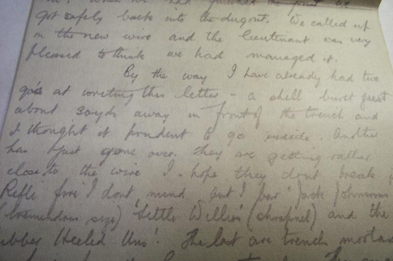 Candid WW1 Letter Home. 1/6 South Staffs, France 1915.