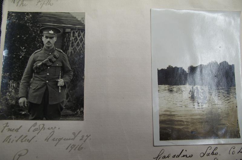 WW1 Frontline MG Position Map Sketch,Hebuterne, H Sector, 20/6/16, Somme and Battle of Pozieres CnC Congrautlatory Signal. Gloucester Regiment.