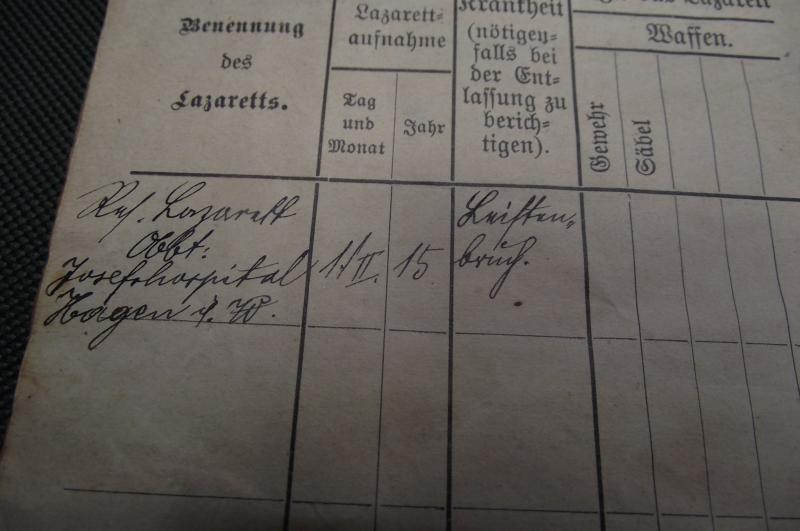 WW1 German Army Soldbuch. Garde-Pionier-Ersatz-Batailion.