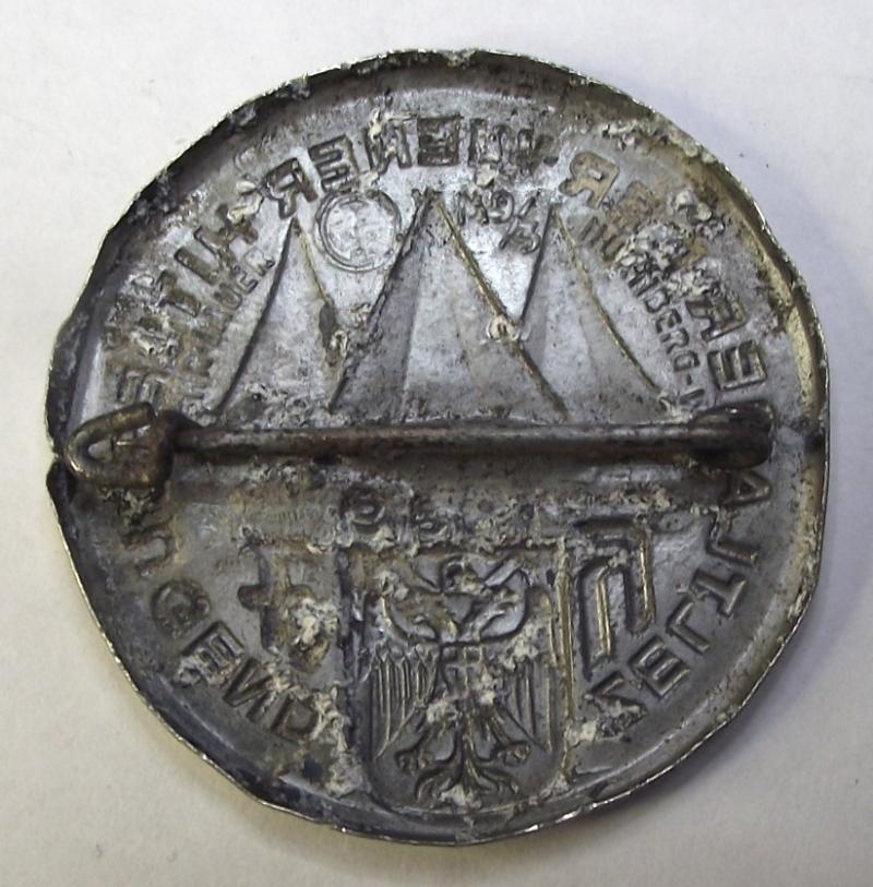 Hitler Youth Tinne/ Event Badge. Zeltlager Der Wiener Hitlerjugend. 1939.