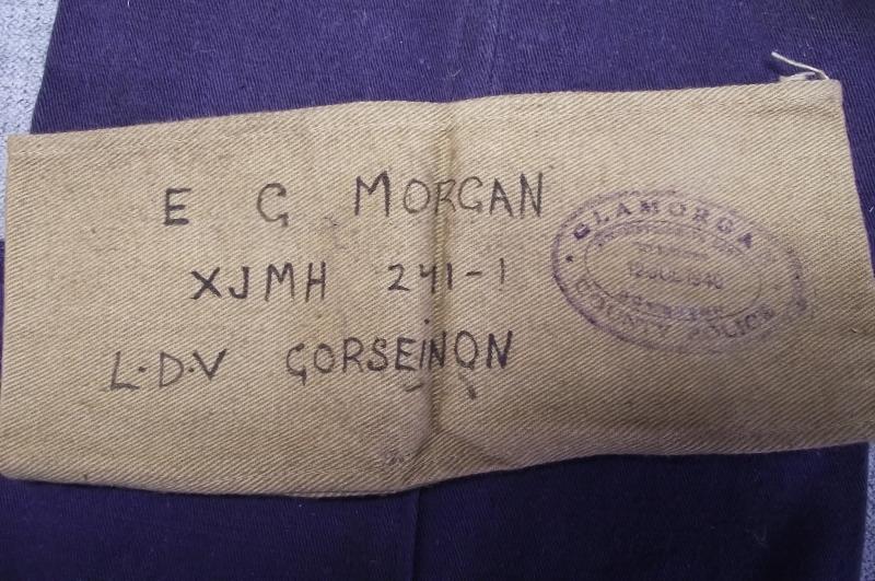 Named LDV Armband, Glamorgan County Police, Gorseinon, Swansea.