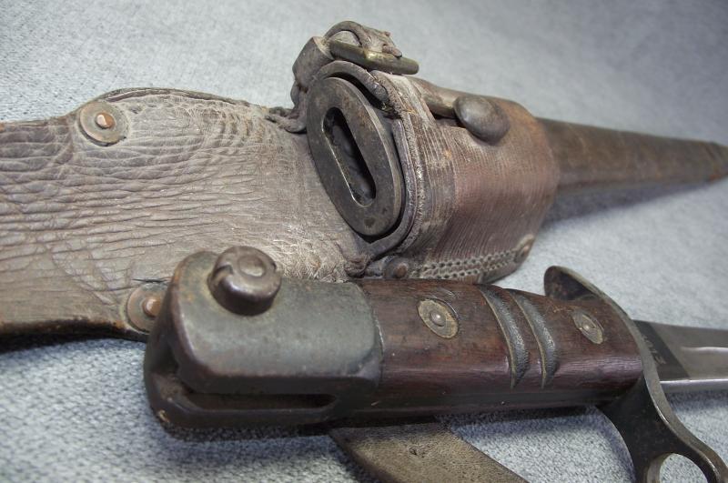 1913 Pattern Bayonet, 1916 Dated, with 1914 Pattern Leather Frog.