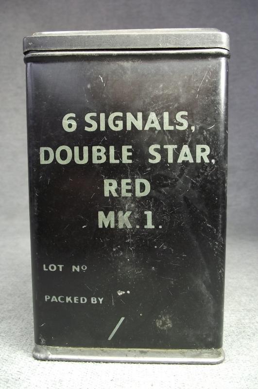WW2 Dated British Army Flare Tin, Red.