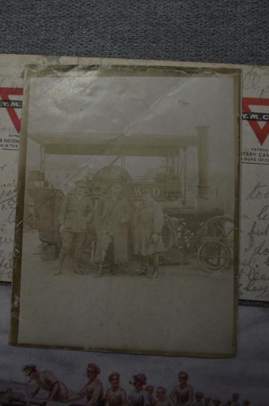 WW1 WD Steam Engine Tractor Unit Interest Postcards.