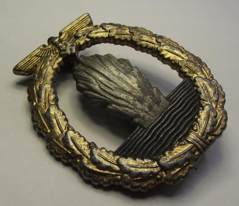 Unmarked Kriegsmarine Minesweepers Badge. Unknown Maker.