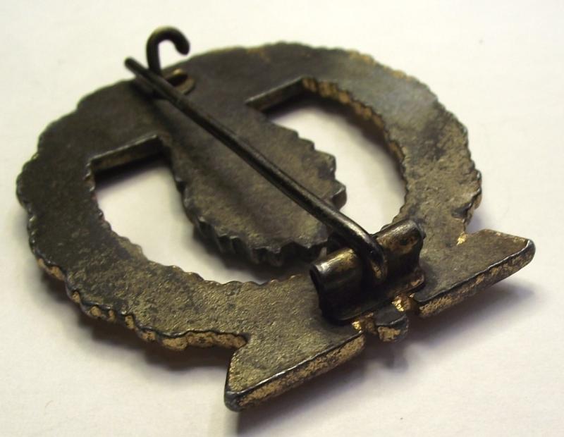 Unmarked Kriegsmarine Minesweepers Badge. Unknown Maker.