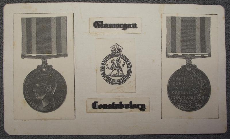 WW2 Glamorgan Constabulary Economy Produced Postcard.