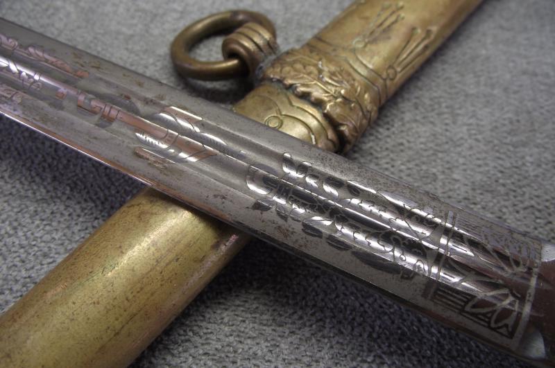 WW2 German Kriegsmarine Dagger, Paul Weyersberg. British Naval ''Bring Back'', Family Purchase.