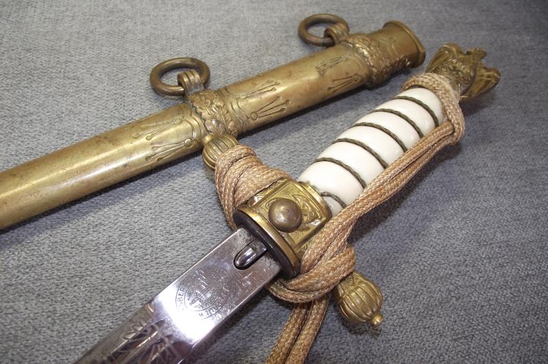 WW2 German Kriegsmarine Dagger, Paul Weyersberg. British Naval ''Bring Back'', Family Purchase.