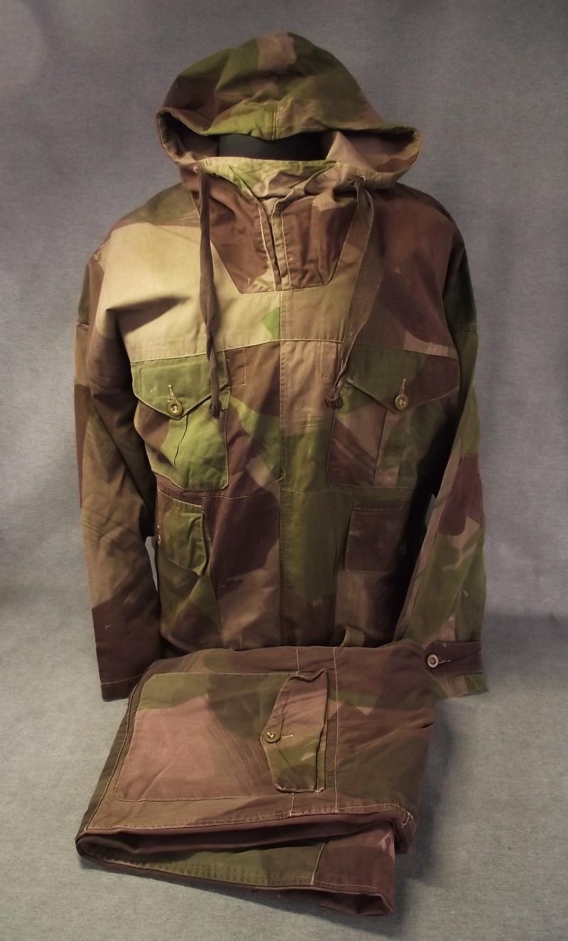WW2 British Camo Windproof Smock and Trouser Set.