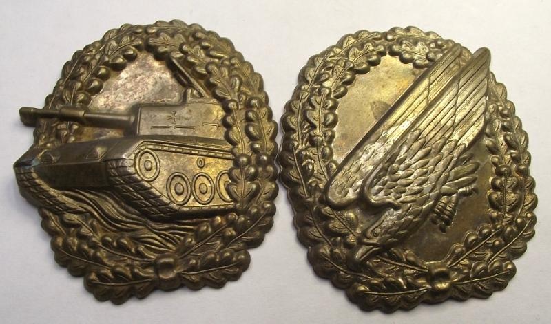 2 X West German Badge Planchet. OLC.