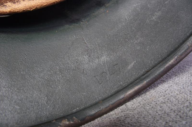 West German BGS M1953 Steel Helmet. M35.