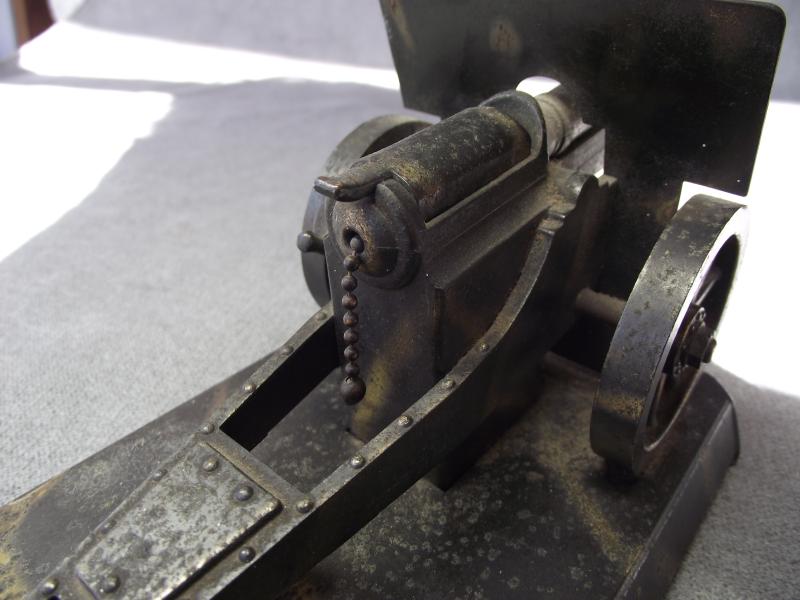 1930's Large Demley Artillery Field Gun Table Top Lighter.