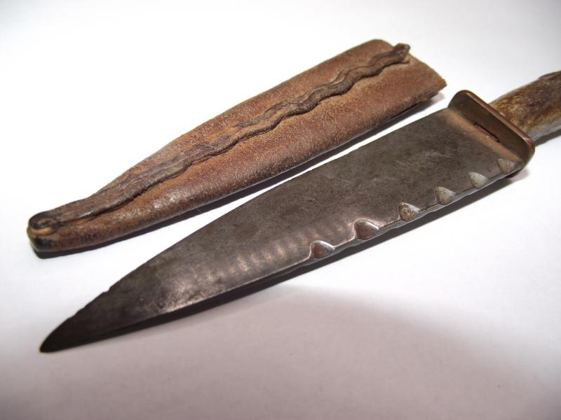 Vintage Scottish Stag Horn Sgian Dubh Knife.