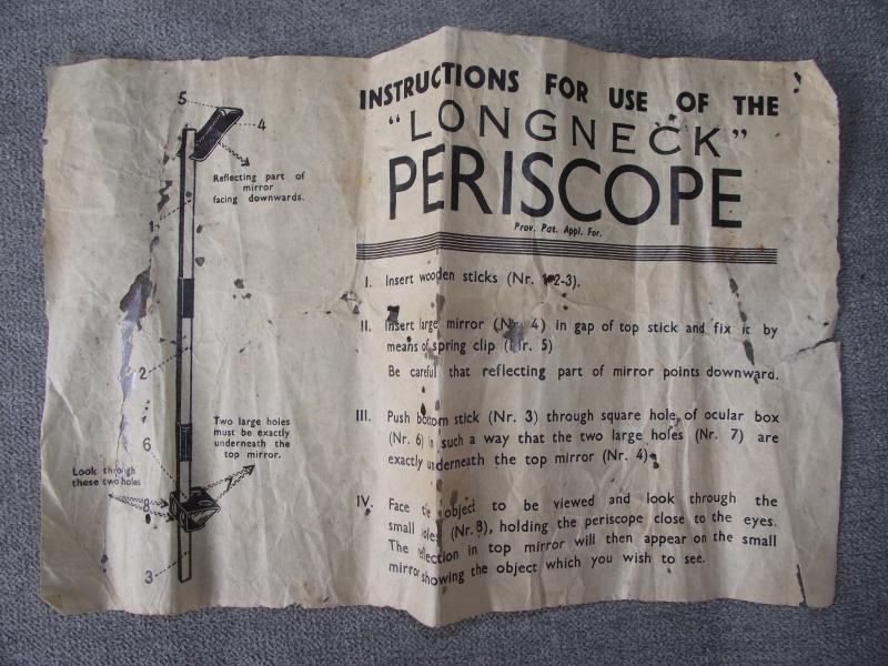 WW1 Boxed ''Longneck'' Periscope. T.Westerman, London.