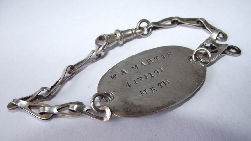 WW2 British Bracelet Dog Tag. POW Stalag IV-D/Z