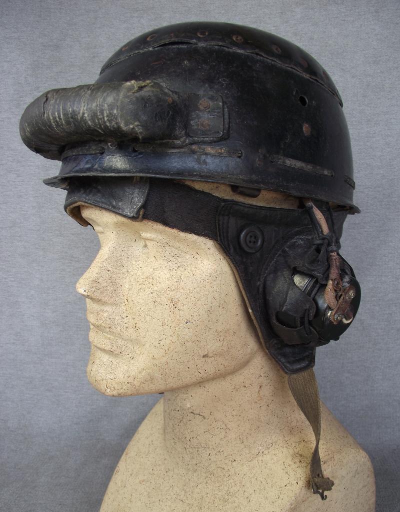 WW2 British First Pattern, MKI, Tank Crew Crash Helmet.