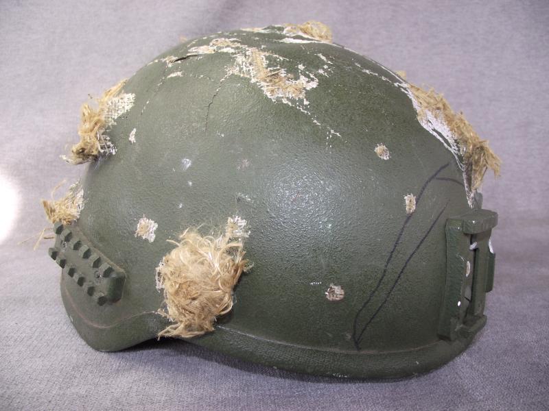 PRICE REDUCED! Ukranian Front Battle Damaged Russian 6B47 Ballistic Combat Helmet.